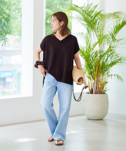 2190円 【希少!!】 FRAMeWORK コットンループVネックプルオーバー