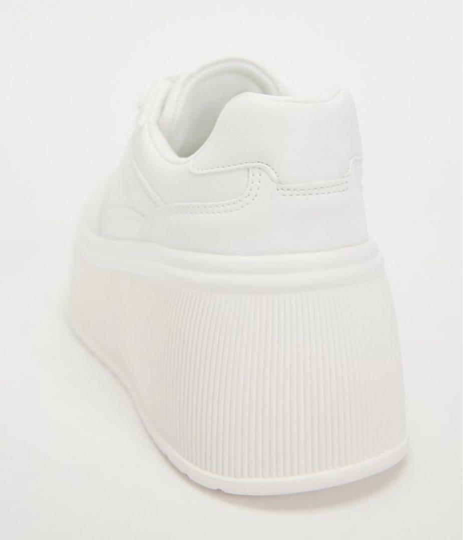 1回着用 完売品 ZARA プラットフォームスニーカー 37サイズ(24cm