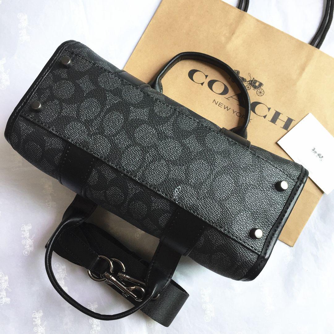コーチバッグ COACHハンドバッグ CA186 メンズミニボストンバッグ メンズ