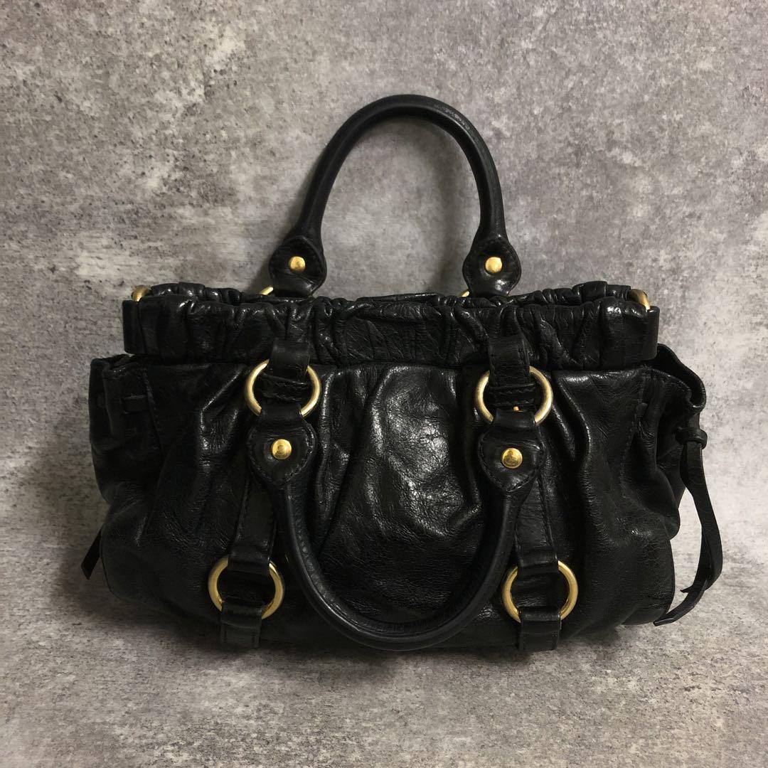 miumiu ヴィッテロラックス 2WAY バッグ　RT0383 ゴールド金具 miumiu ヴィッテロラックス 2WAY バッグ RT0383 ゴールド金具