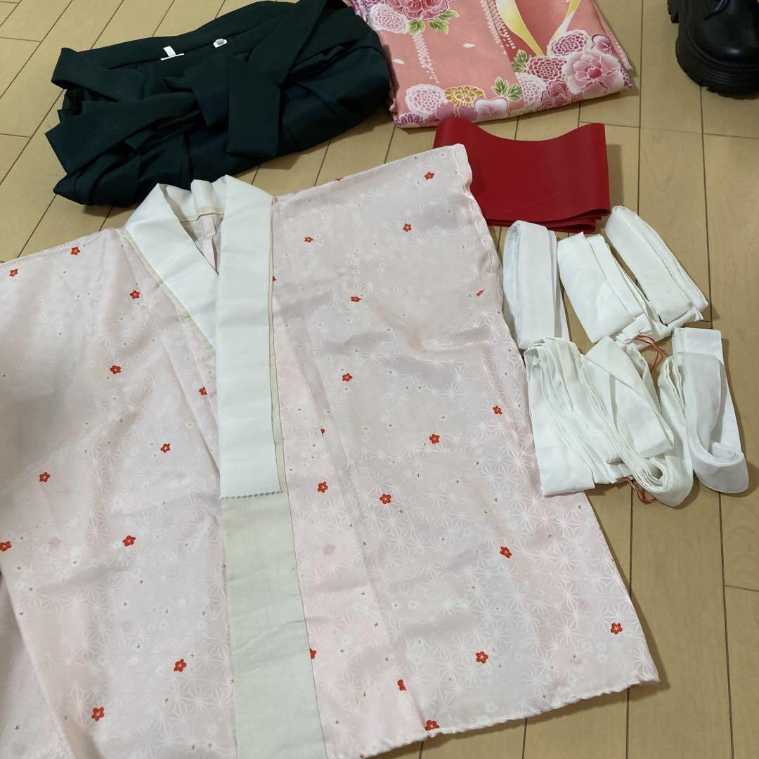 小学生　女の子　袴　セット　ブーツ　着物　卒業式　150 160