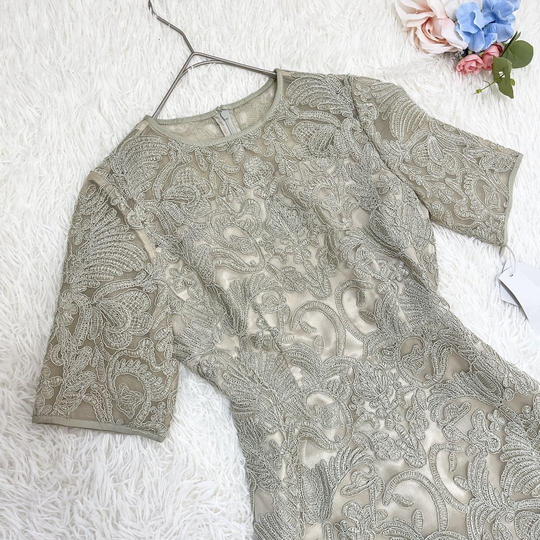 タグ付き✨CELFORD セルフォード 刺繍 レース ワンピース ドレス ミント