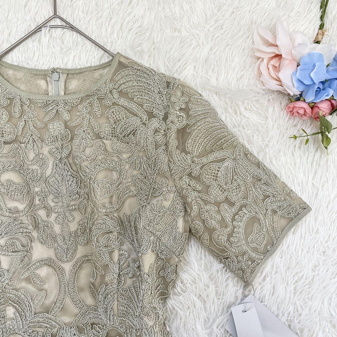 タグ付き✨CELFORD セルフォード 刺繍 レース ワンピース ドレス ミント