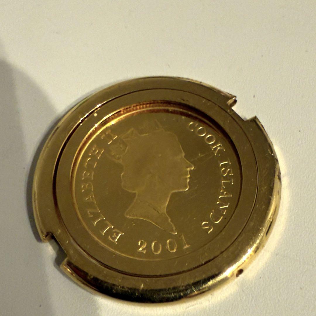 LASSEN ラッセン コインウォッチ 腕時計 GOLD 1/10oz 稼働 LASSEN ラッセン 1/10 OZ GOLD COIN WATCH コインウォッチ