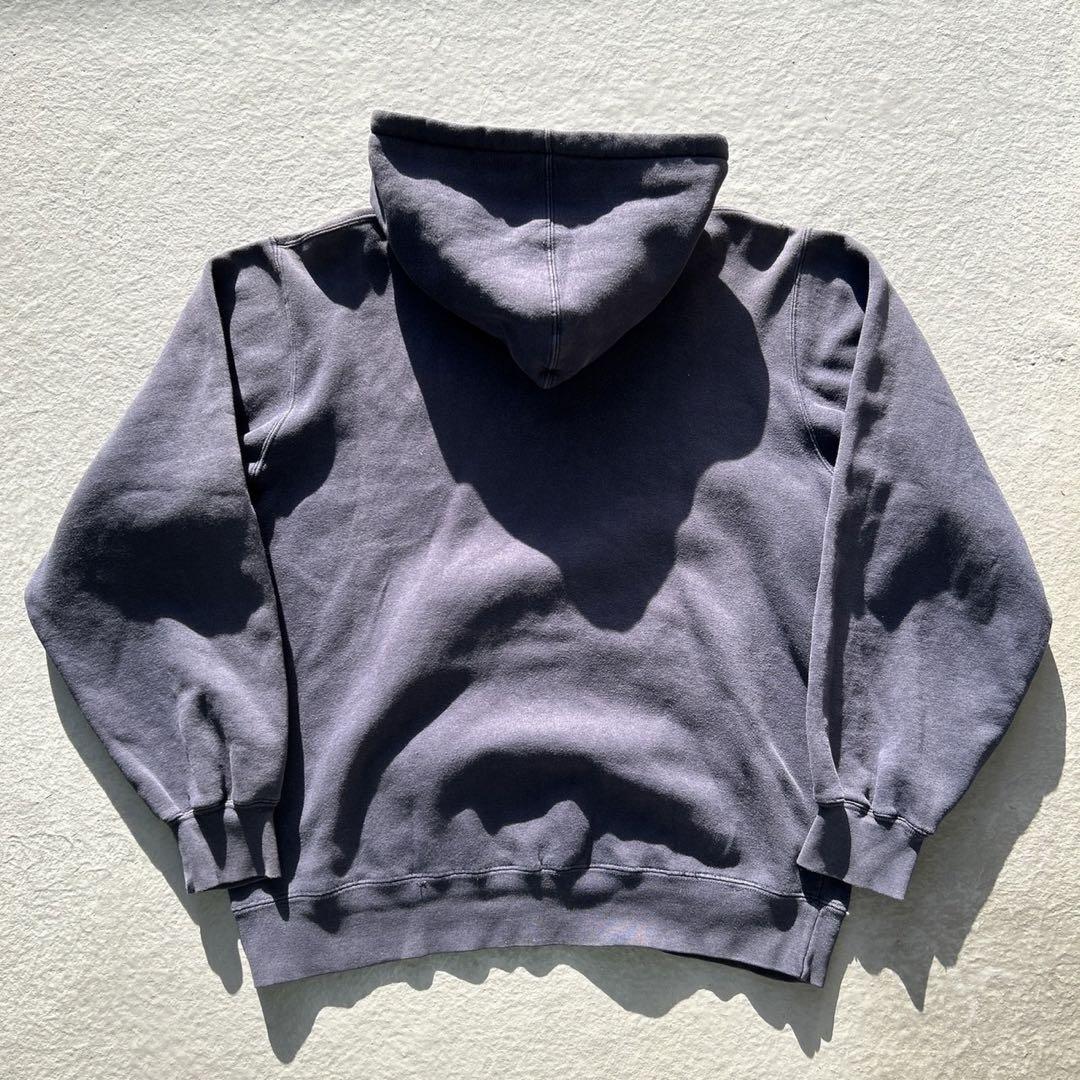 old stussy 90s 銀タグ　ビンテージパーカー　ネイビー　フェード