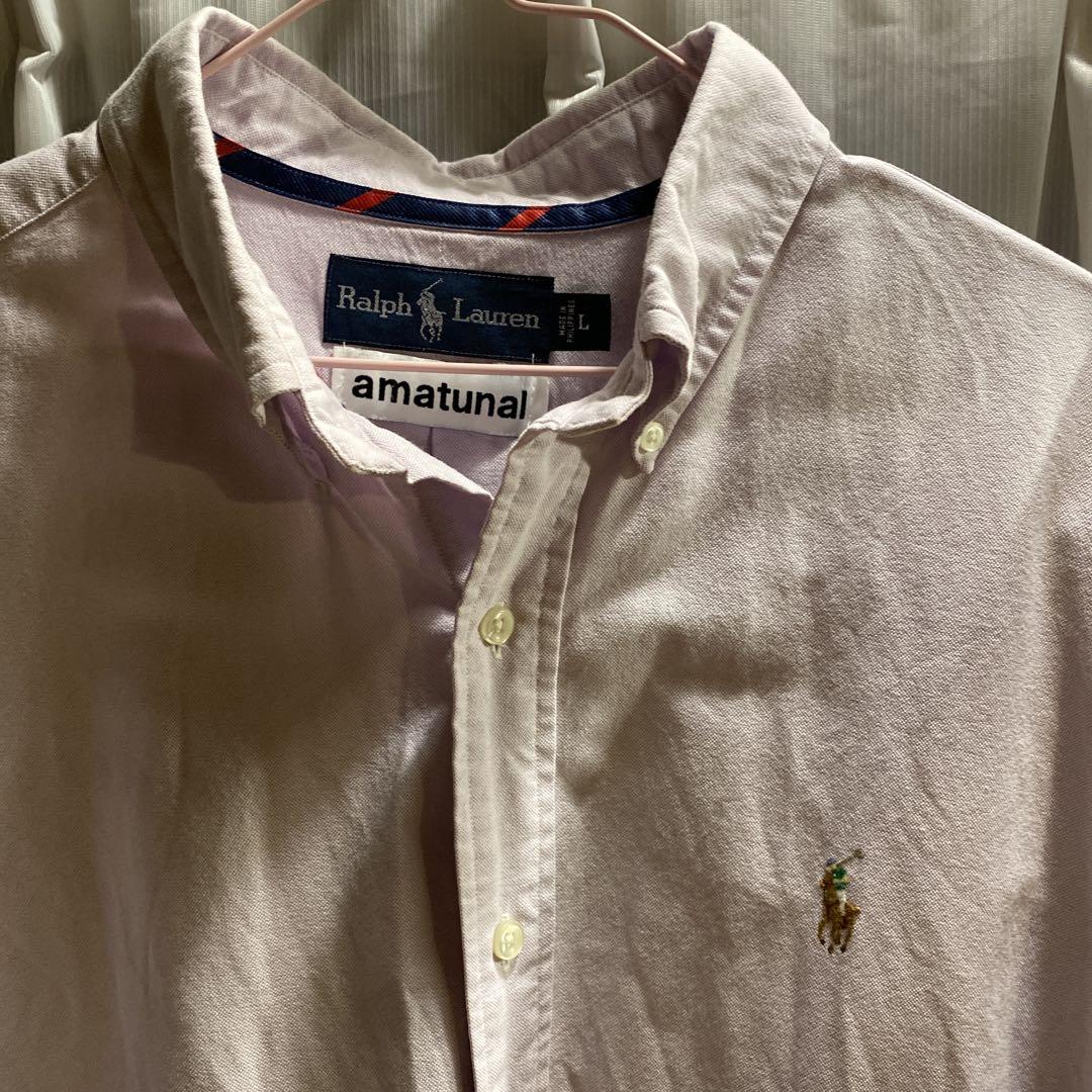 あまちゅなるリメイク　Ralph Lauren 半袖シャツワンピース