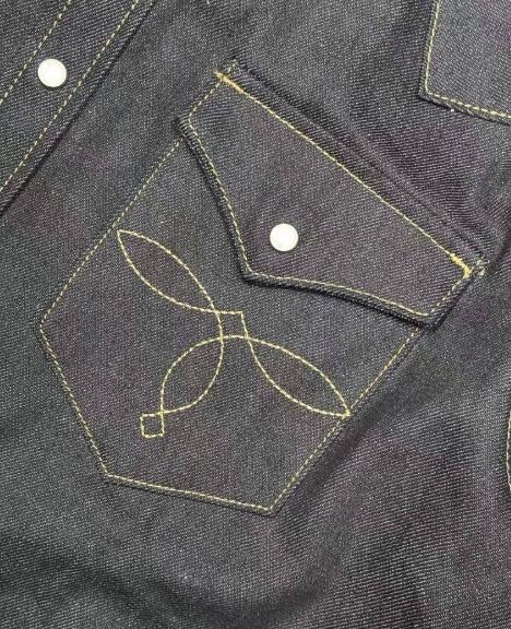 新品 RRL ダブルアールエル　インディゴ　ウェスタンシャツ