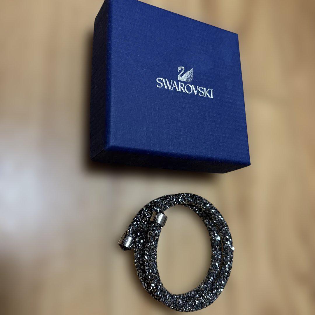 Swarovski ブラッククリスタル ブレスレット - メルカリ