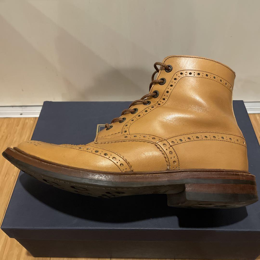 美品 トリッカーズ Trickers M2508 カントリーブーツ 茶 サイズ9