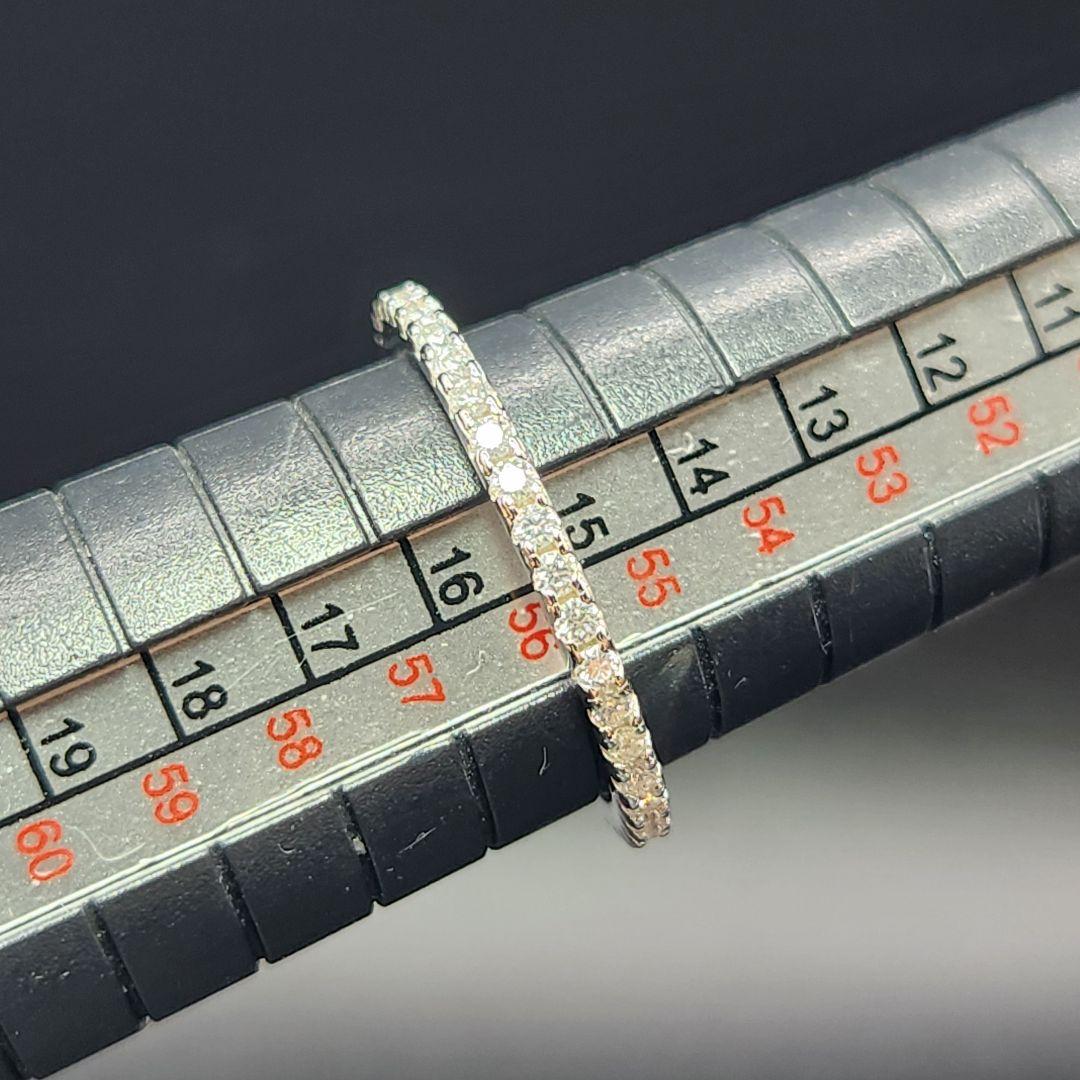 ゴージャス【新品】モアサナイト フルエタニティリング ★ sv925 ★ #15