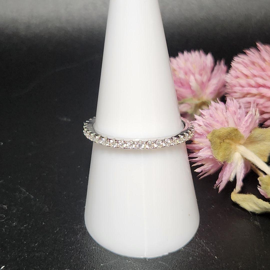 ゴージャス【新品】モアサナイト フルエタニティリング ★ sv925 ★ #15