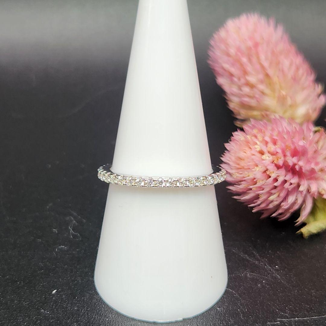 ゴージャス【新品】モアサナイト フルエタニティリング ★ sv925 ★ #15