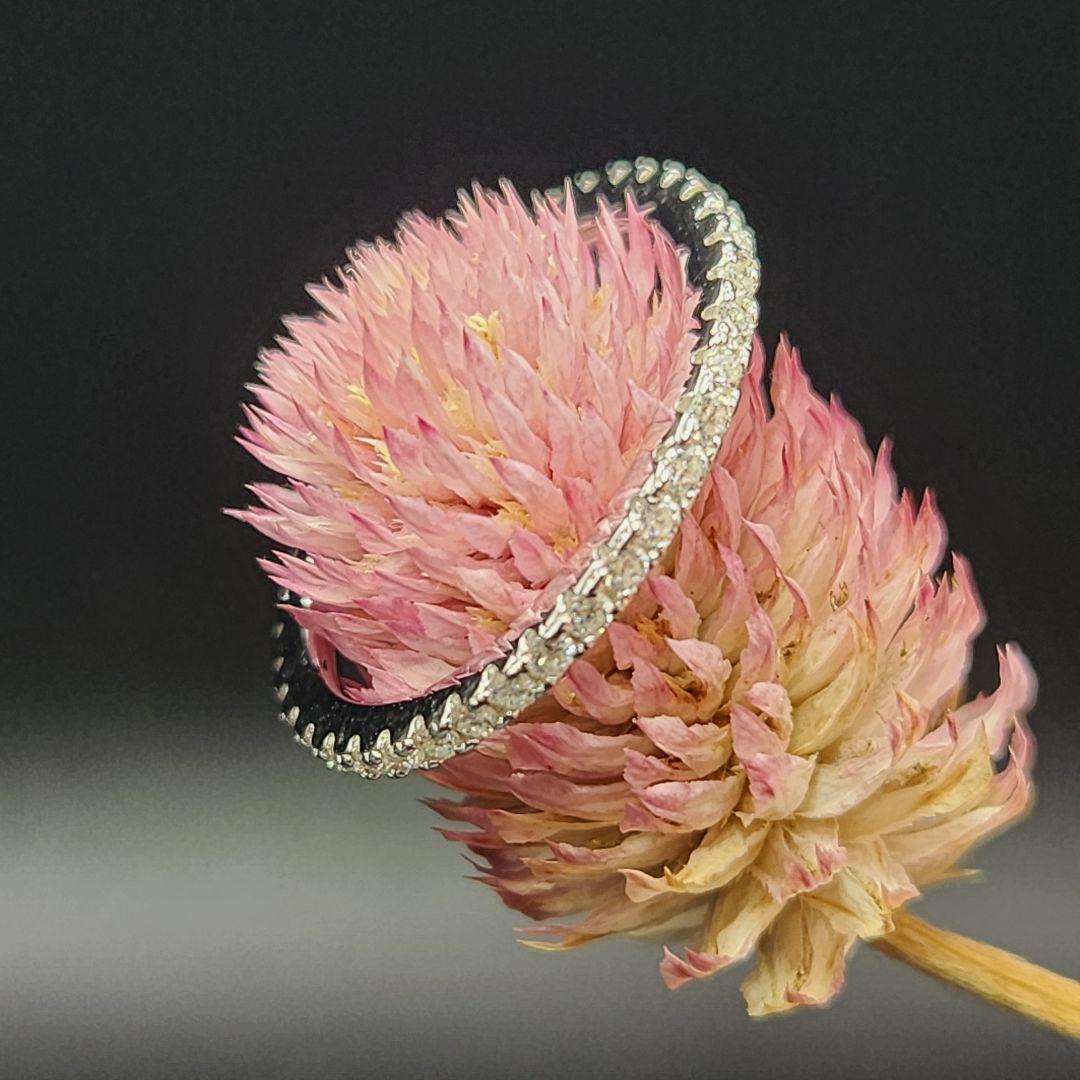 ゴージャス【新品】モアサナイト フルエタニティリング ★ sv925 ★ #15