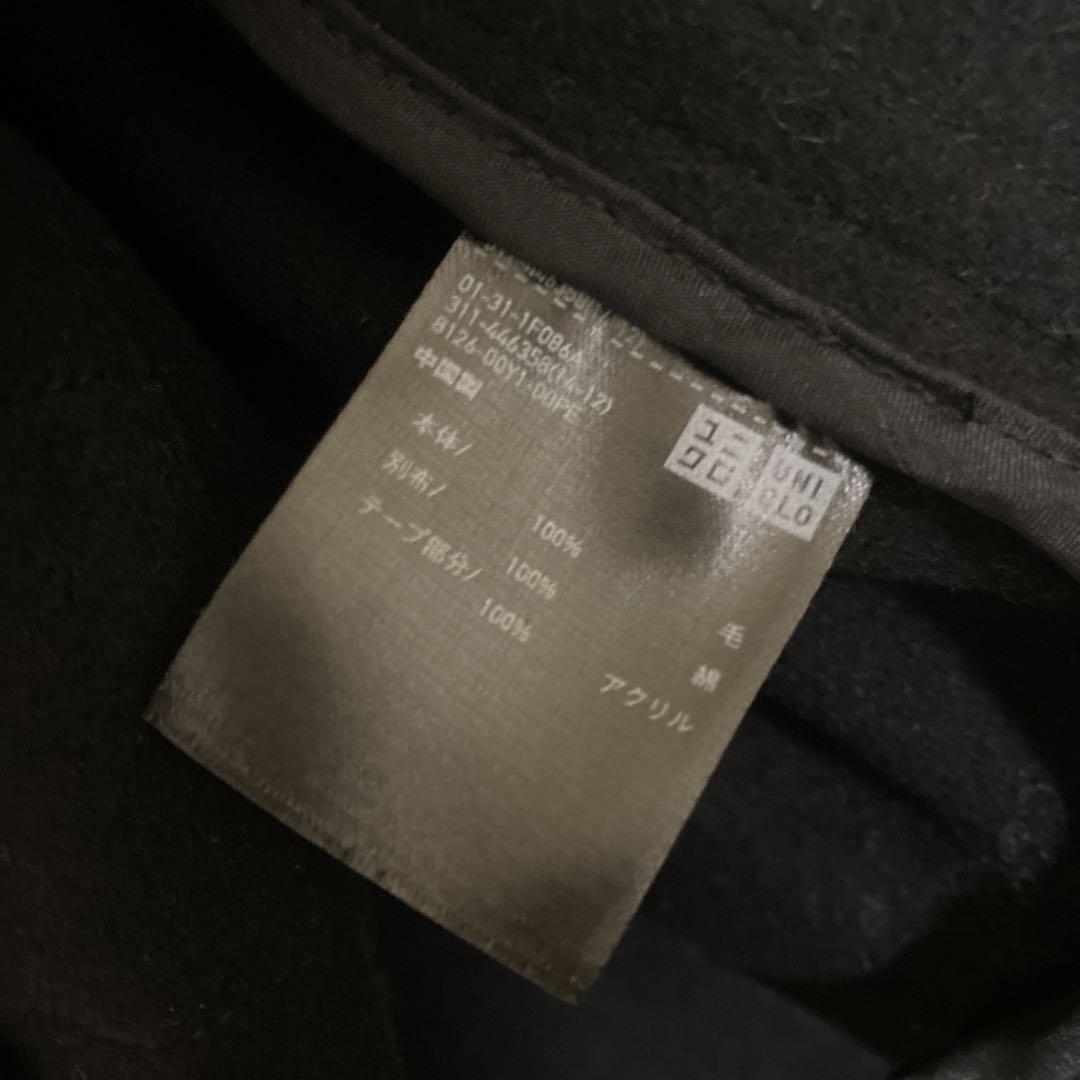 +J ダッフルコート M 黒UNIQLOユニクロ