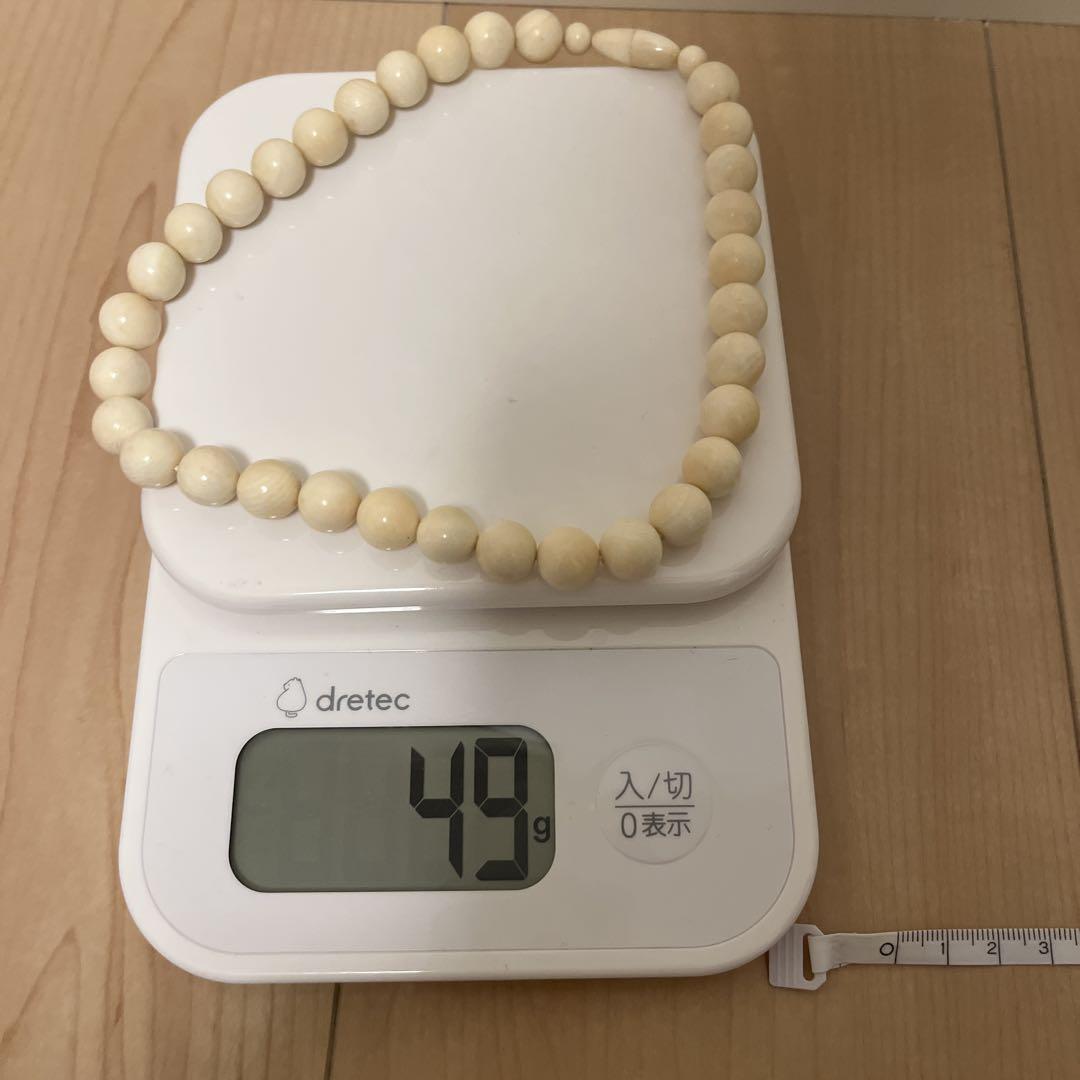 象牙調ネックレス　ヴィンテージ　アイボリー　レトロ　二個セット 象牙調ネックレス ヴィンテージ アイボリー レトロ 二個セット