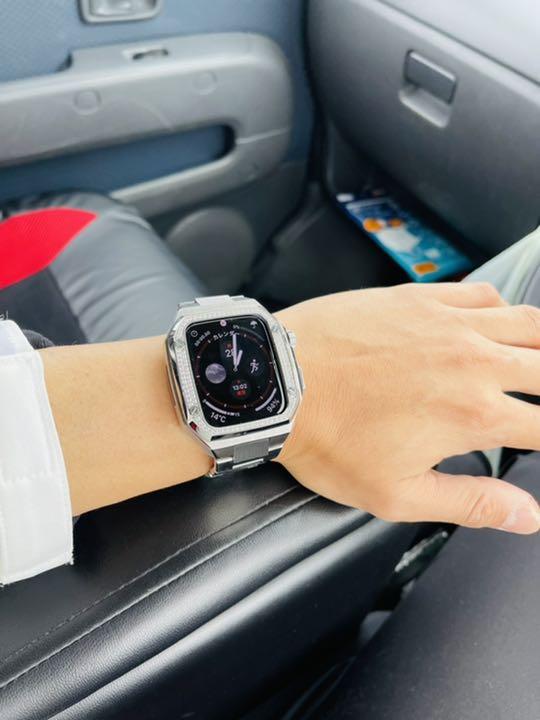 50%割引【 開梱 設置?無料 】 apple watch 45mm ダイヤ メタルバンド