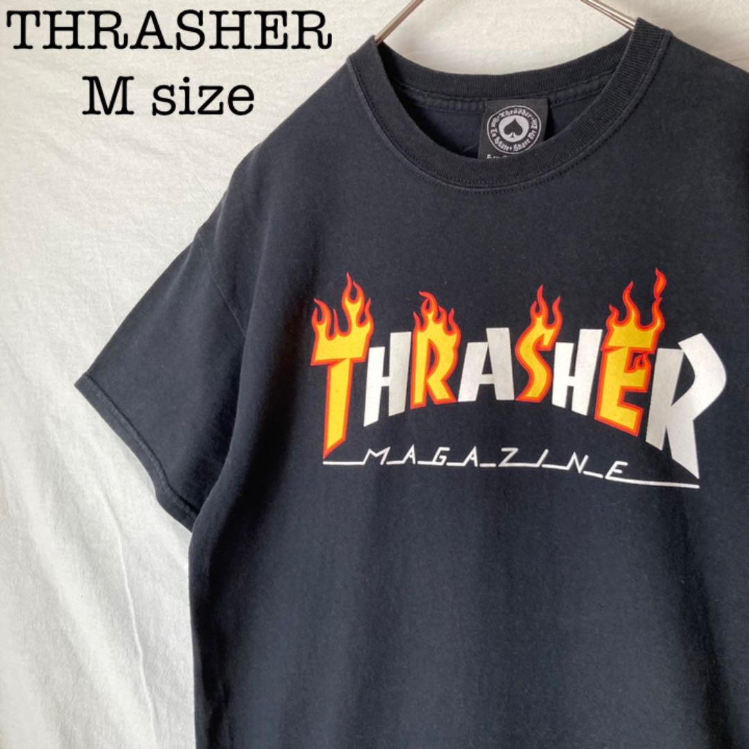 THRASHER スラッシャー ファイアーパターン 黒tee 古着 Tシャツ - メルカリ THRASHER スラッシャー ファイアーパターン 黒tee 古着 Tシャツ - メルカリ