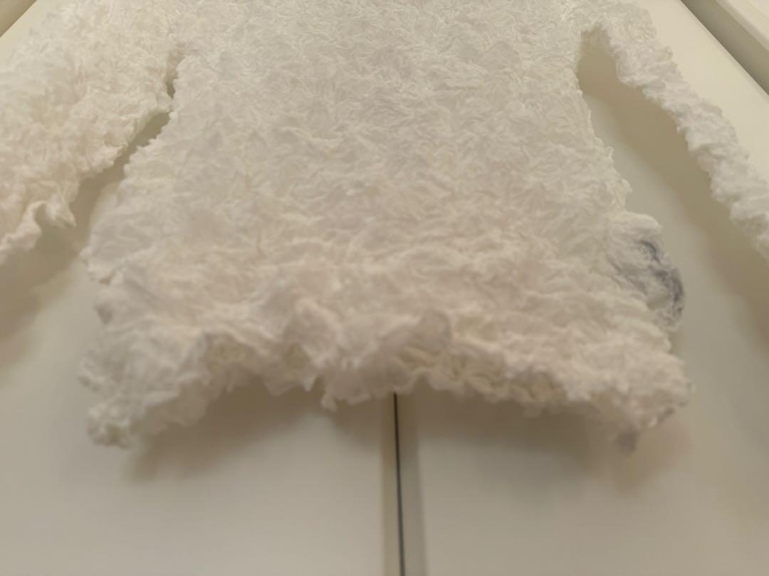 ISSEY☆MIYAKE イッセイミヤケ　ホワイト長袖トップス