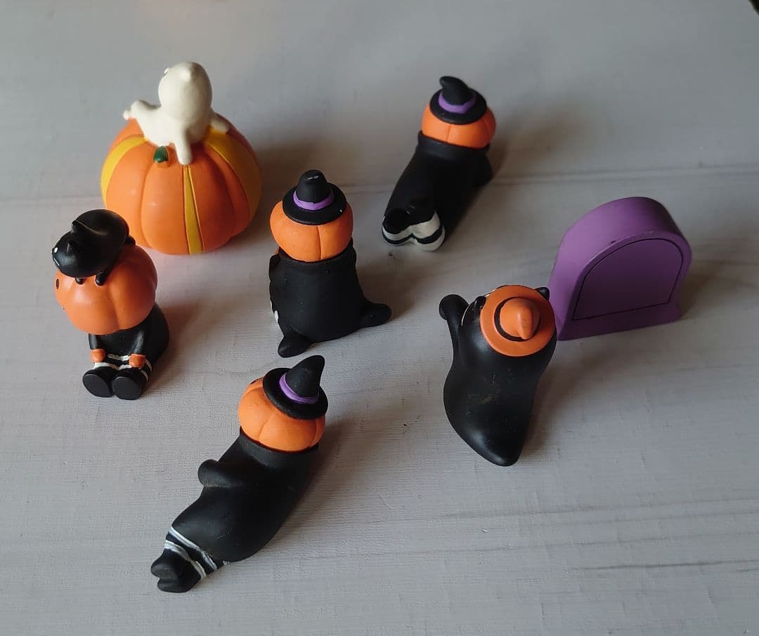 コンコンブル ハロウィン 8種類 黒猫 かぼちゃ おばけ DECOLE 置き物 WWW_OLIVIERBERNSTEIN_COM