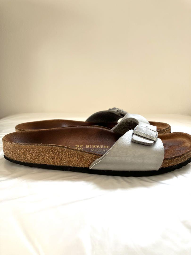 BIRKENSTOCK マドリッド シルバー 37 24cm ビルゲンストック