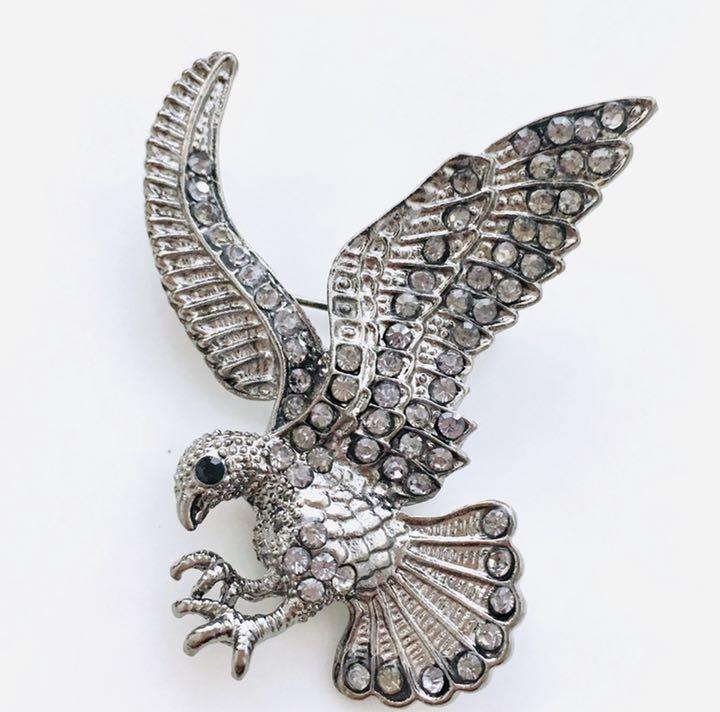 ❤️ 新品 イーグル タカ 鷹 鳥 コサージュ ブローチ ワシ 鷲