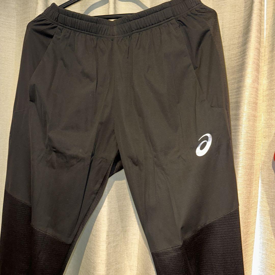 ASICS ジャージ上下セット 赤黒 L