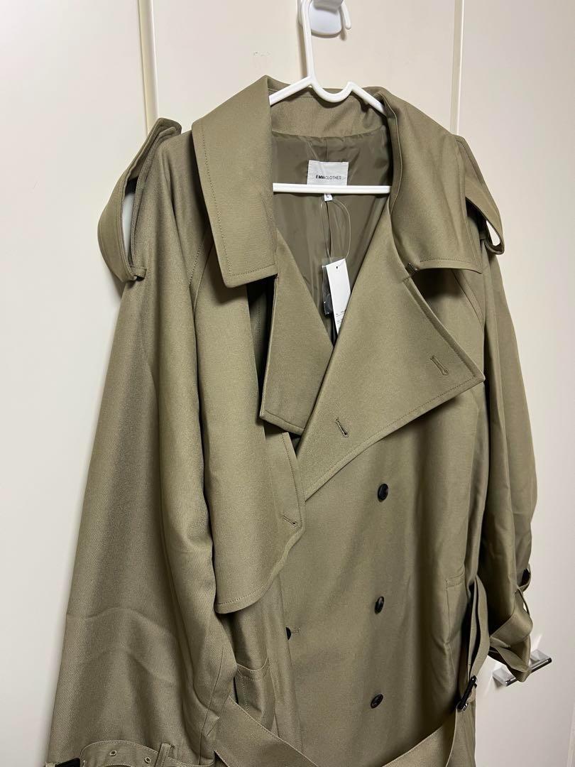 新品　EMMA CLOTHES オーバーサイズ　ワイドトレンチコート