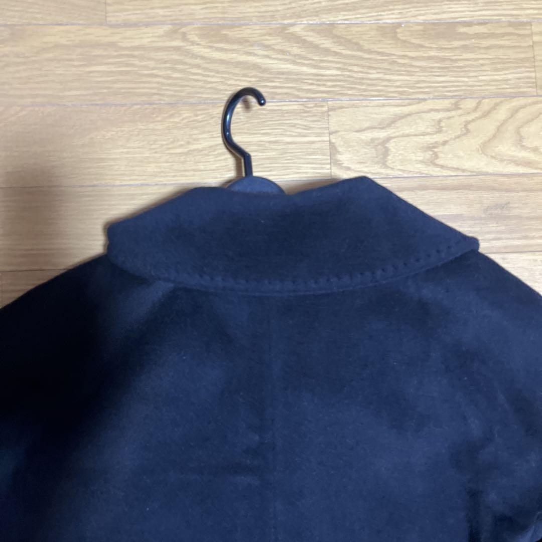【美品】MaxMara 黒 ロングコート　白タグ