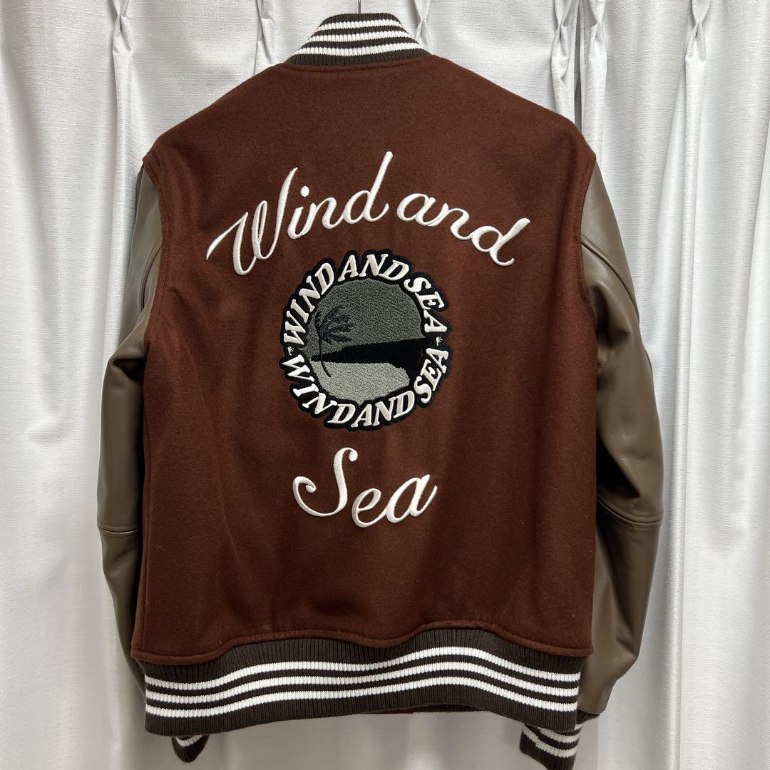 WIND AND SEA WDS スタジャン Brown M