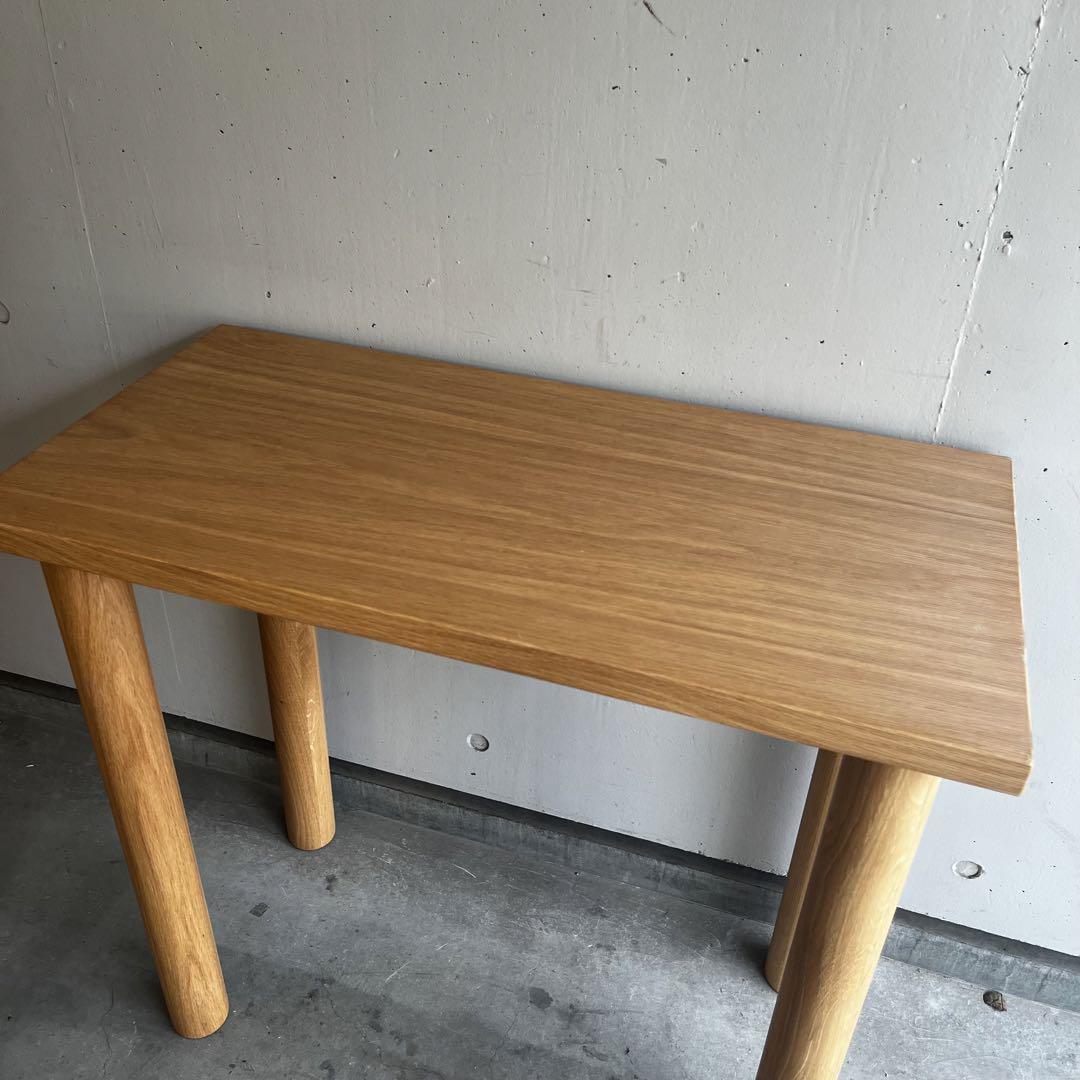 美品★無印 板と脚でできた木製テーブル