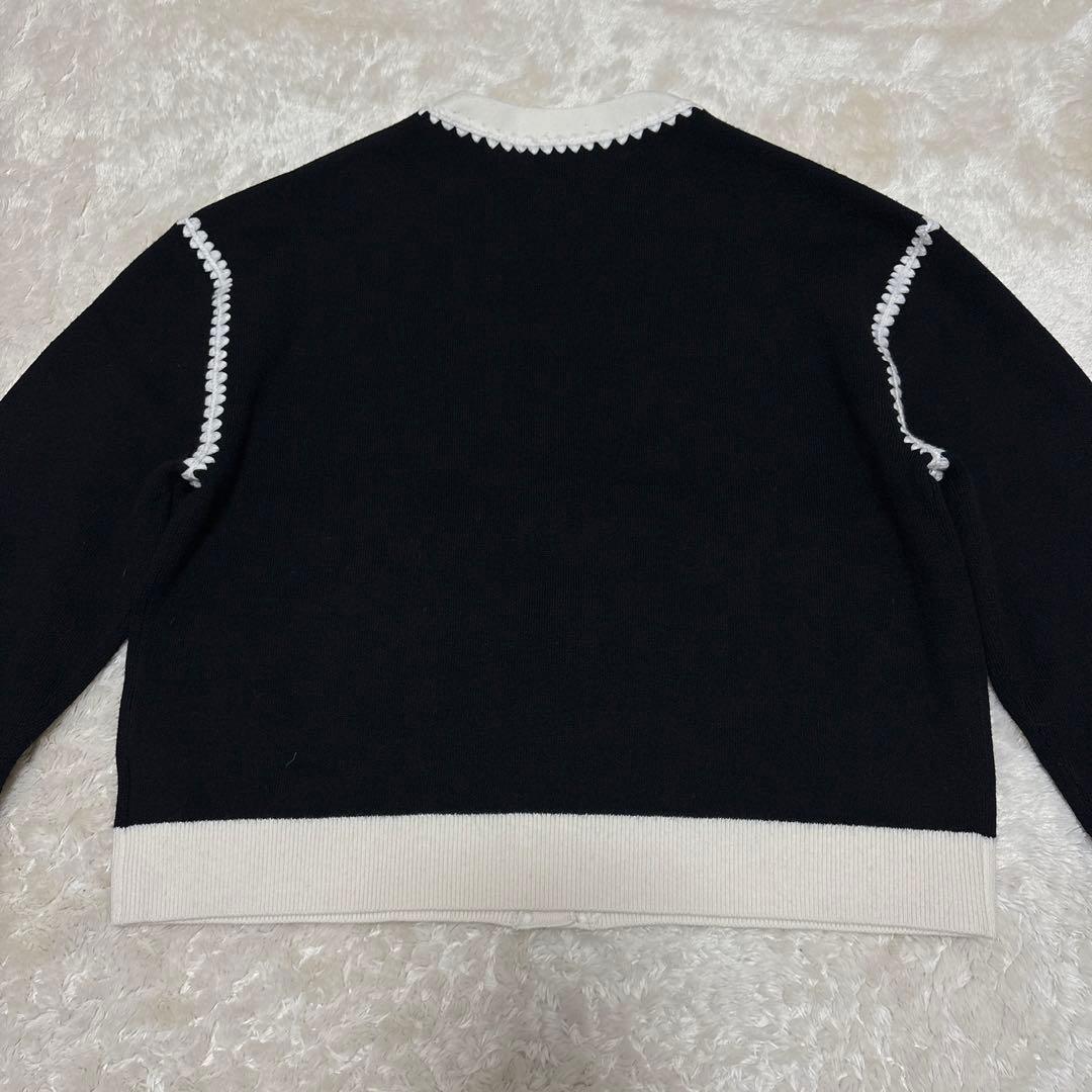 美品✨Theory 24AW ブランケットステッチ ノベルティカーディガン S 美品✨Theory 24AW ブランケットステッチ ノベルティカーディガン S