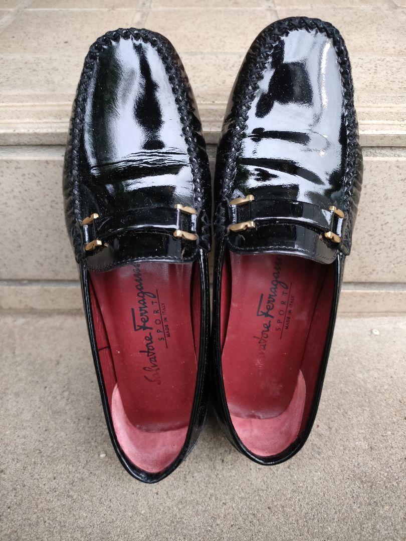 Salvatore Ferragamo スポーツ 黒ローファー