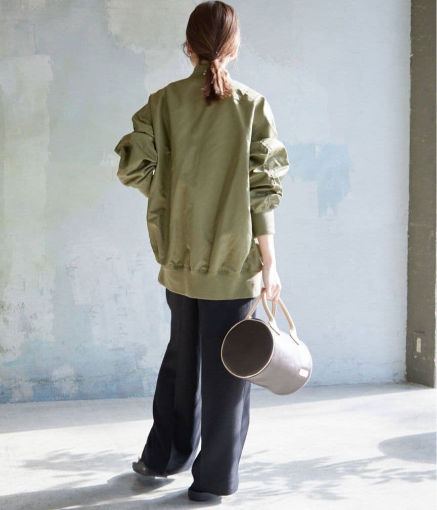 [SLOBE IENA] MA-1 ナイロンツイル オリーブ 美品♡