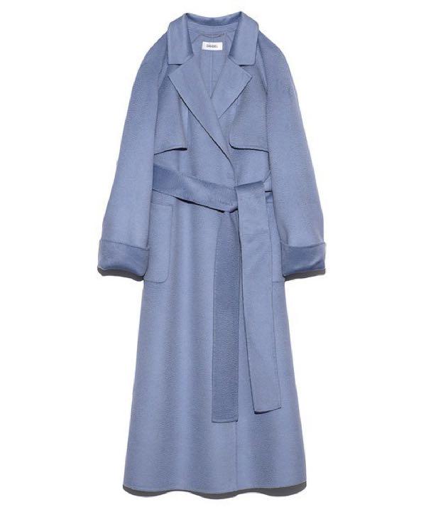 snidel うろこカシミアコート ブルー