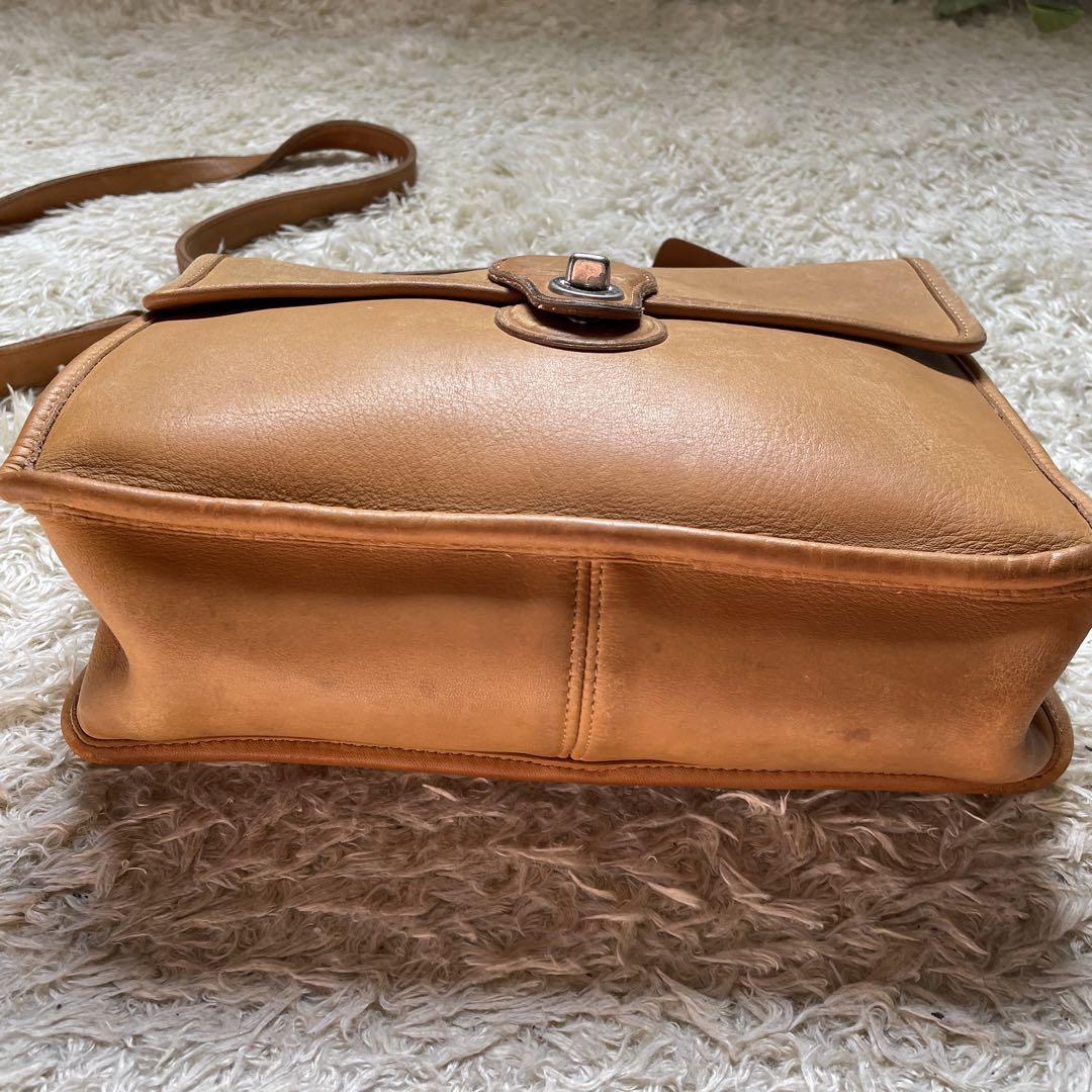 【希少】 オールドcoach ショルダーバッグ　ライトブラウン オールドコーチOLDCOACH COACH ショルダーバッグ 斜めがけ肩かけ