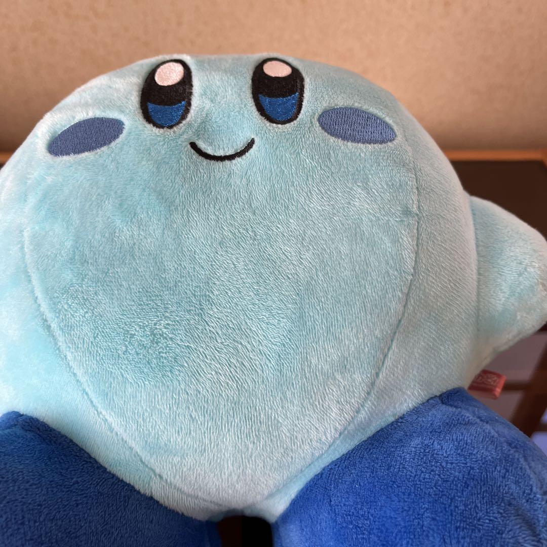 星のカービィ 青 水色 ぬいぐるみ - メルカリ