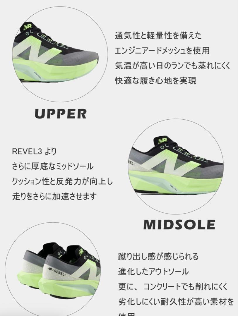 New Balance FuelCell Rebel v4 レベル 26センチ