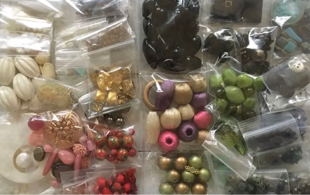 14時まで ビーズ パーツやや傷や汚れあり