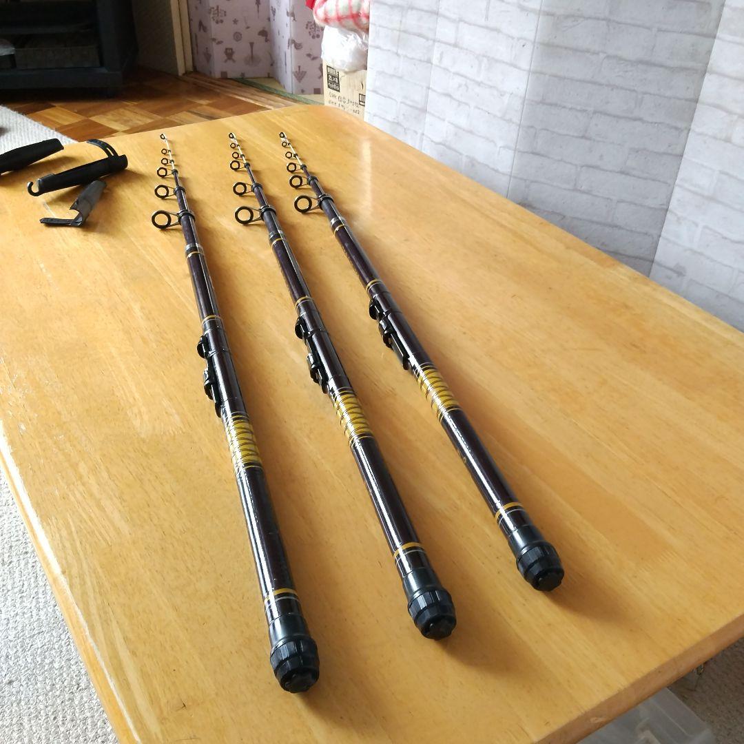 ゼニス新作モデル DAIWA.PGミニボート20号300、万能竿3本セット ロッド