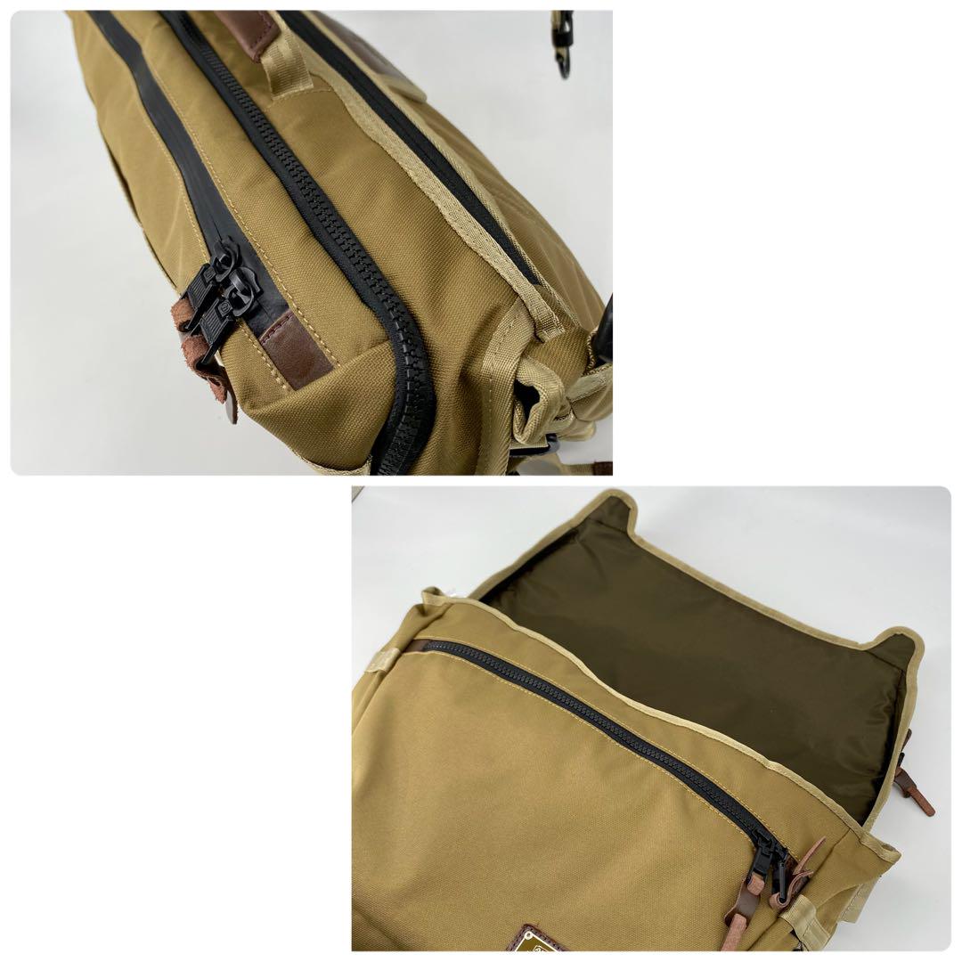 美品✨ AS2OV アッソブ メッセンジャーバッグ CORDURA カーキ