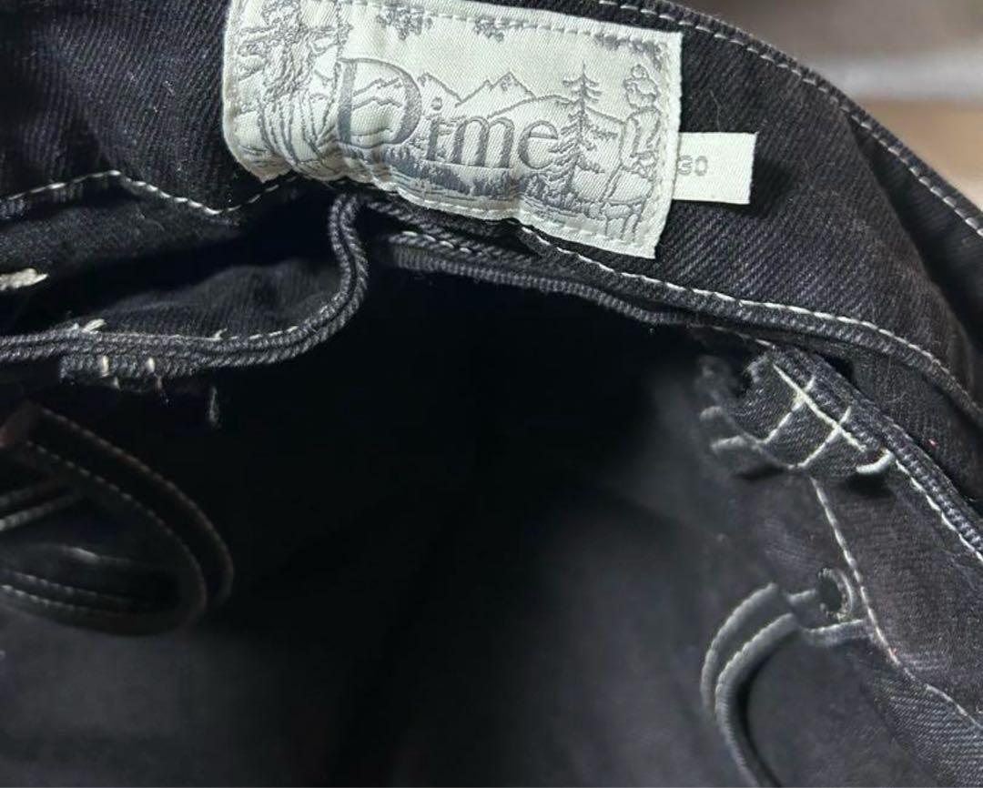 Dime ブラックバギーデニム