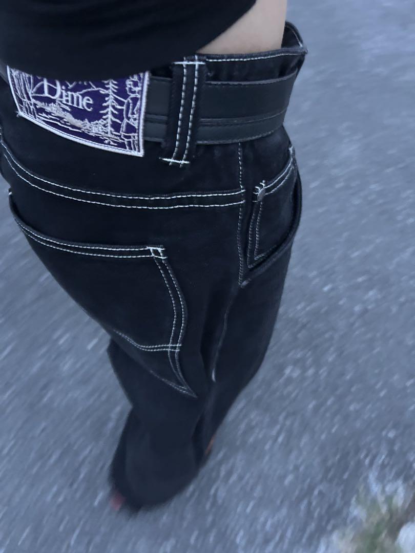 Dime ブラックバギーデニム