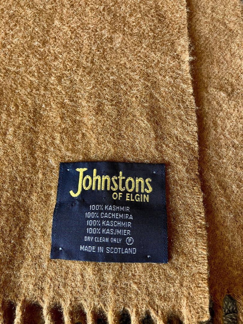 【未使用】Johnstons of Elgin カシミヤ マフラー キャメル アウトレット セール 通販ファッション - レア‼︎Johnstons of