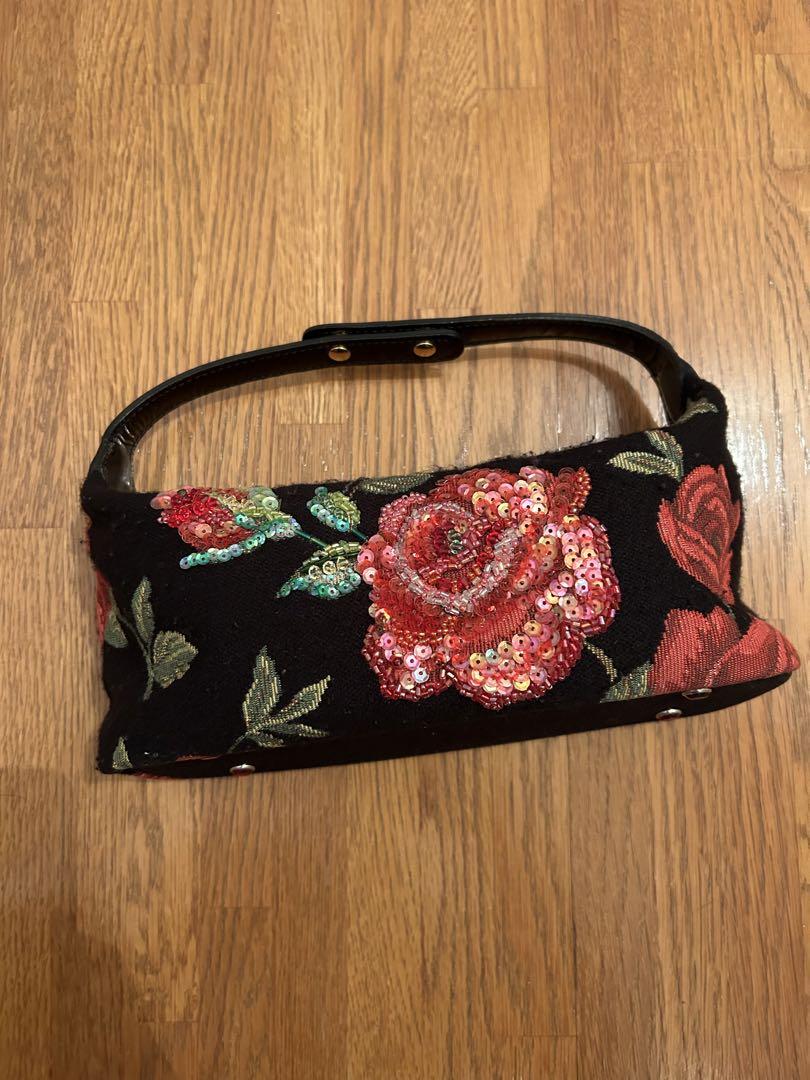 美品✨Think Bee! デラックスピンキーローズ ボートバッグ 花