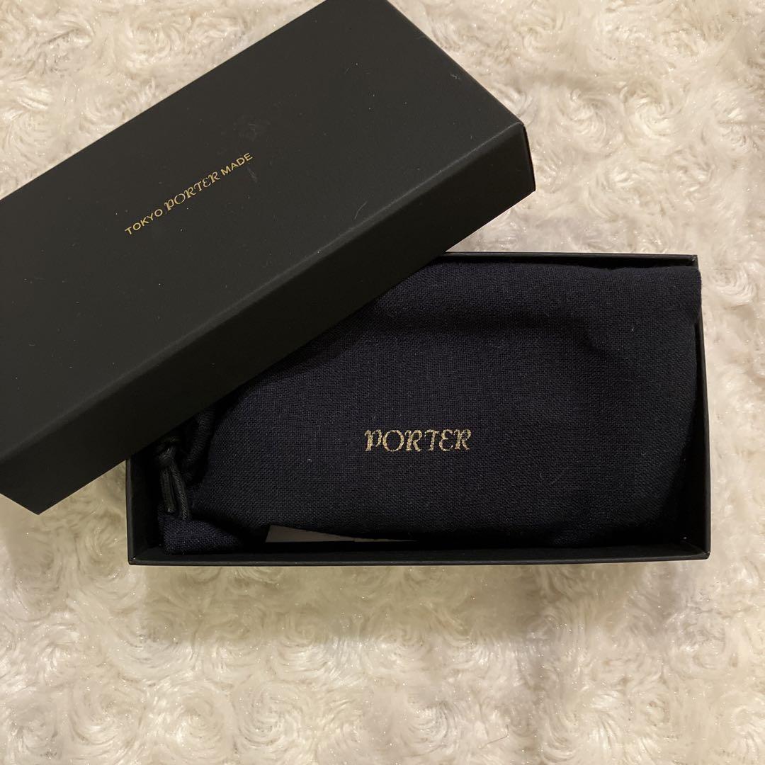 ☆ 新品　ポーターフォイル　porter 本革レザー キーホルダー ゴールド ☆