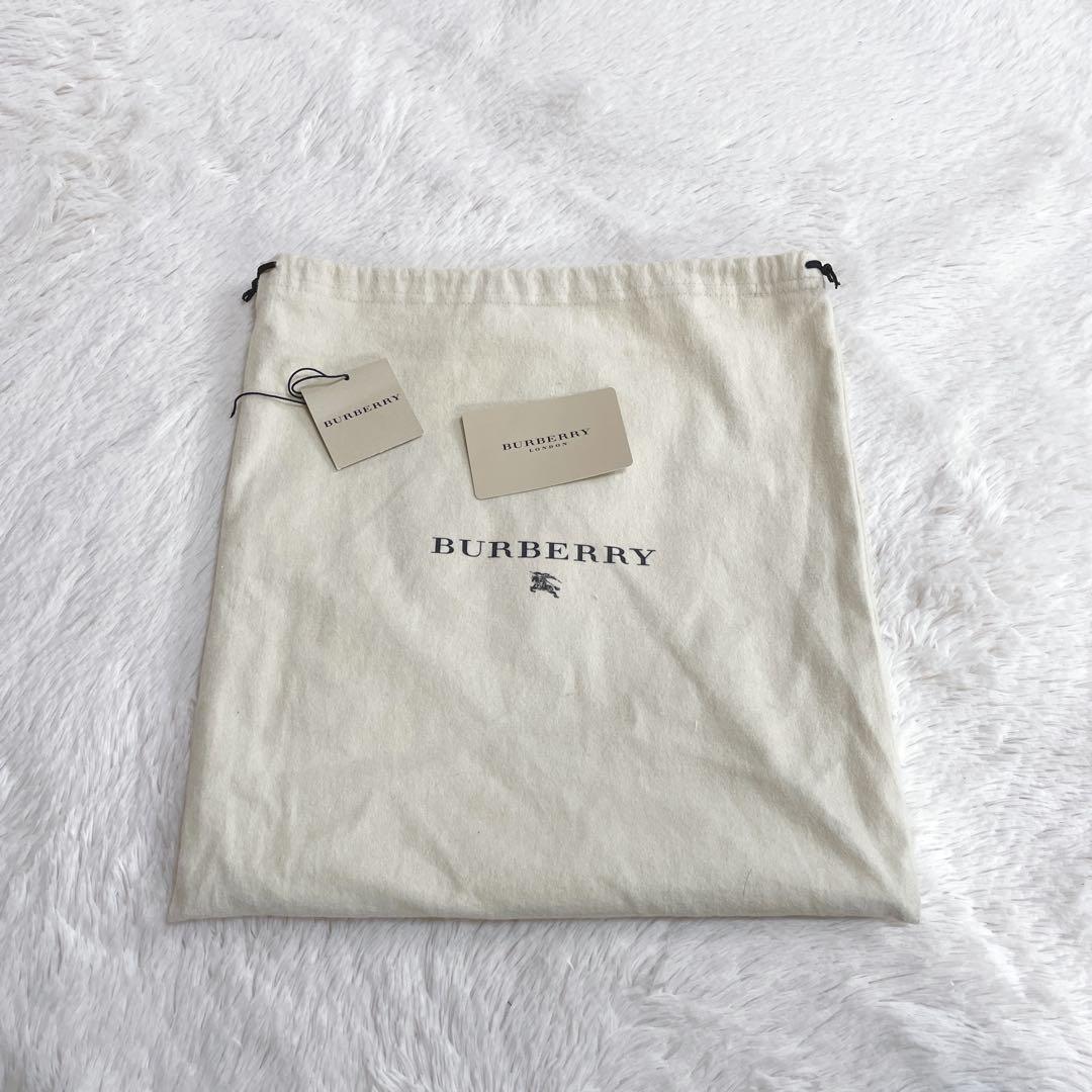 美品 希少 BURBERRY ホースロゴ 型押し オールレザー ショルダーバッグ