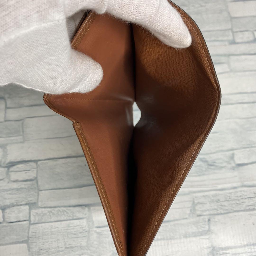極美品 54 LOUIS VUITTON ルイヴィトン モノグラム 三つ折り財布
