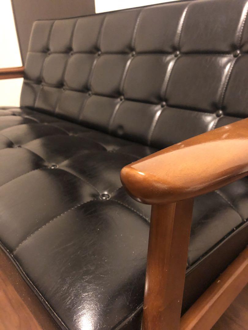 送料込 美品 カリモク Kチェア 2シーター