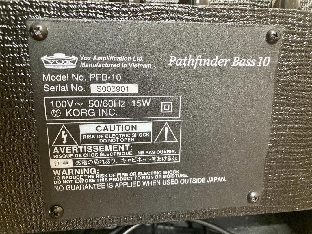 VOX Pathfinder Bass 10 ベースアンプ 作動OK メンテ済