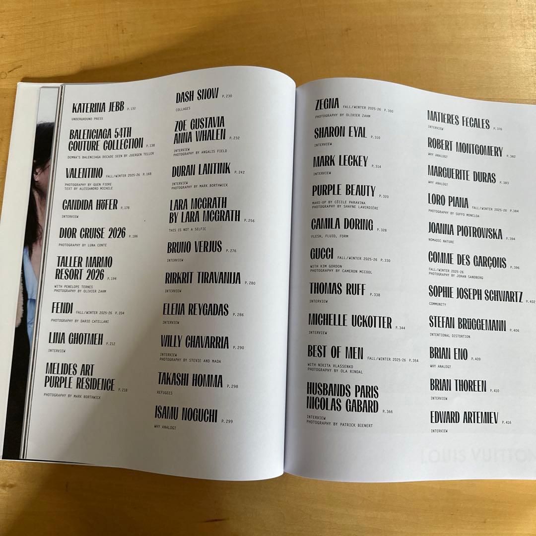 purple ANALOG #44 F/W 2025-26 最新号　パープル